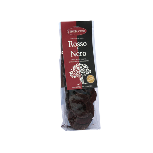 ROSSO & NERO - Apfelringe Zartbitter Schoko