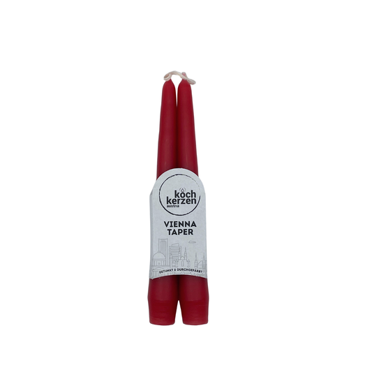 Vienna Taper Kerze Rubin (2 Stk)