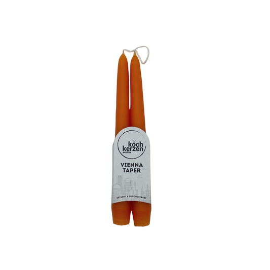 Vienna Taper Kerze Orange (2 Stk)