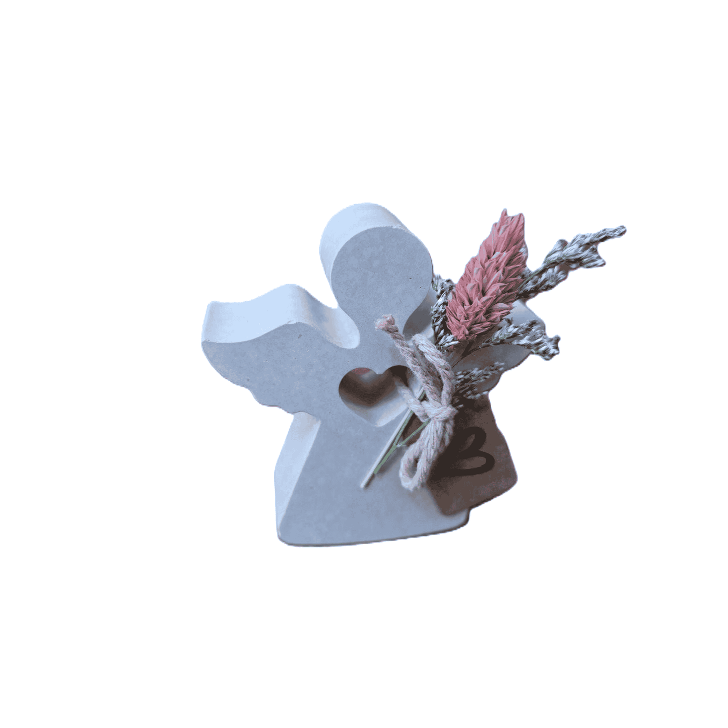 Dekoengel mit Trockenblume