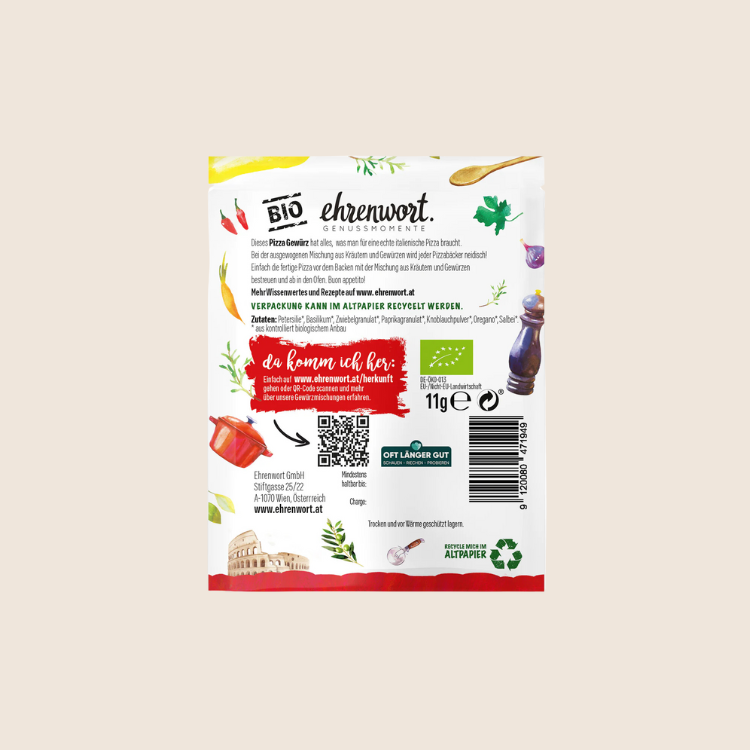 BIO Pizza Gewürz Briefchen