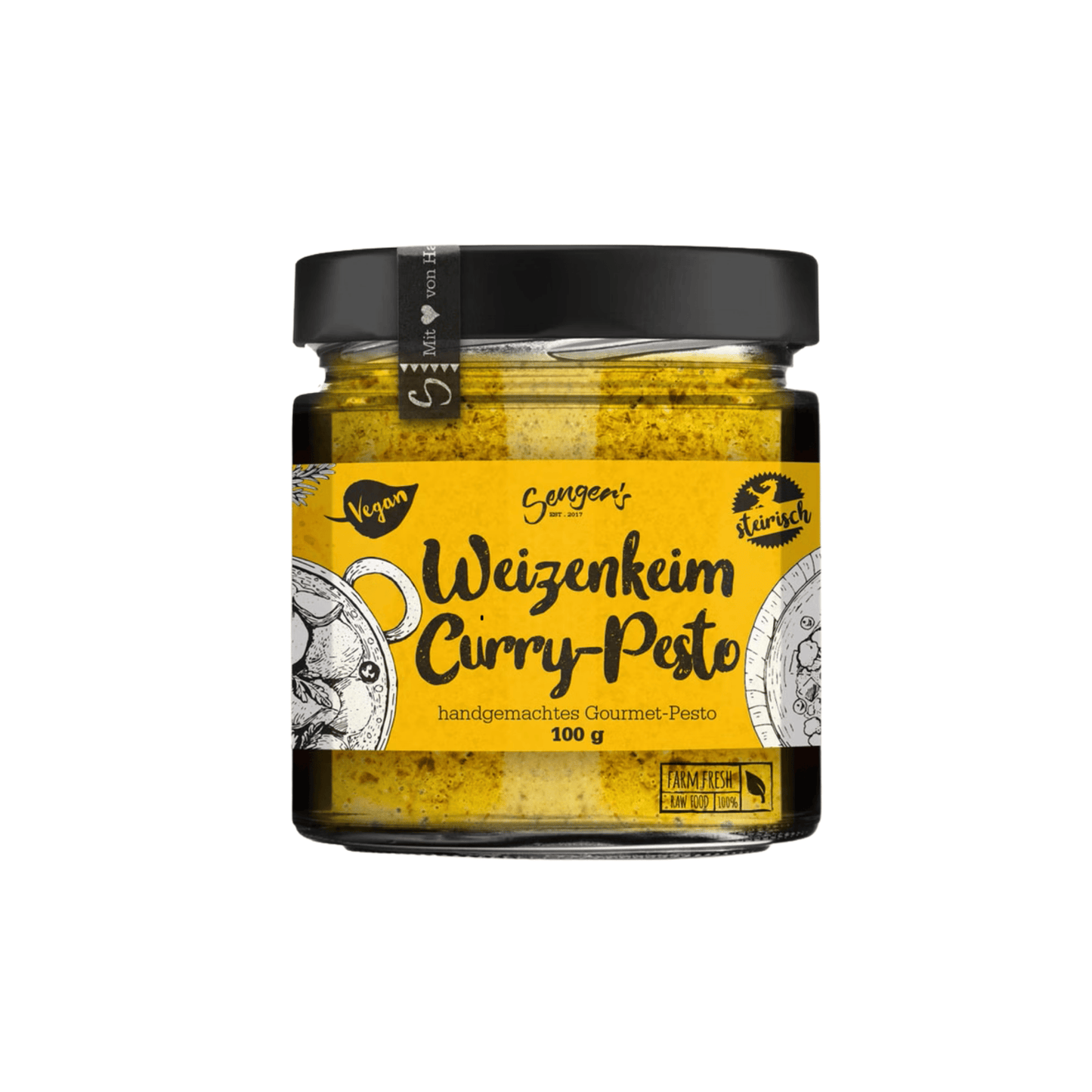 Veganes Weizenkeim Pesto Curry