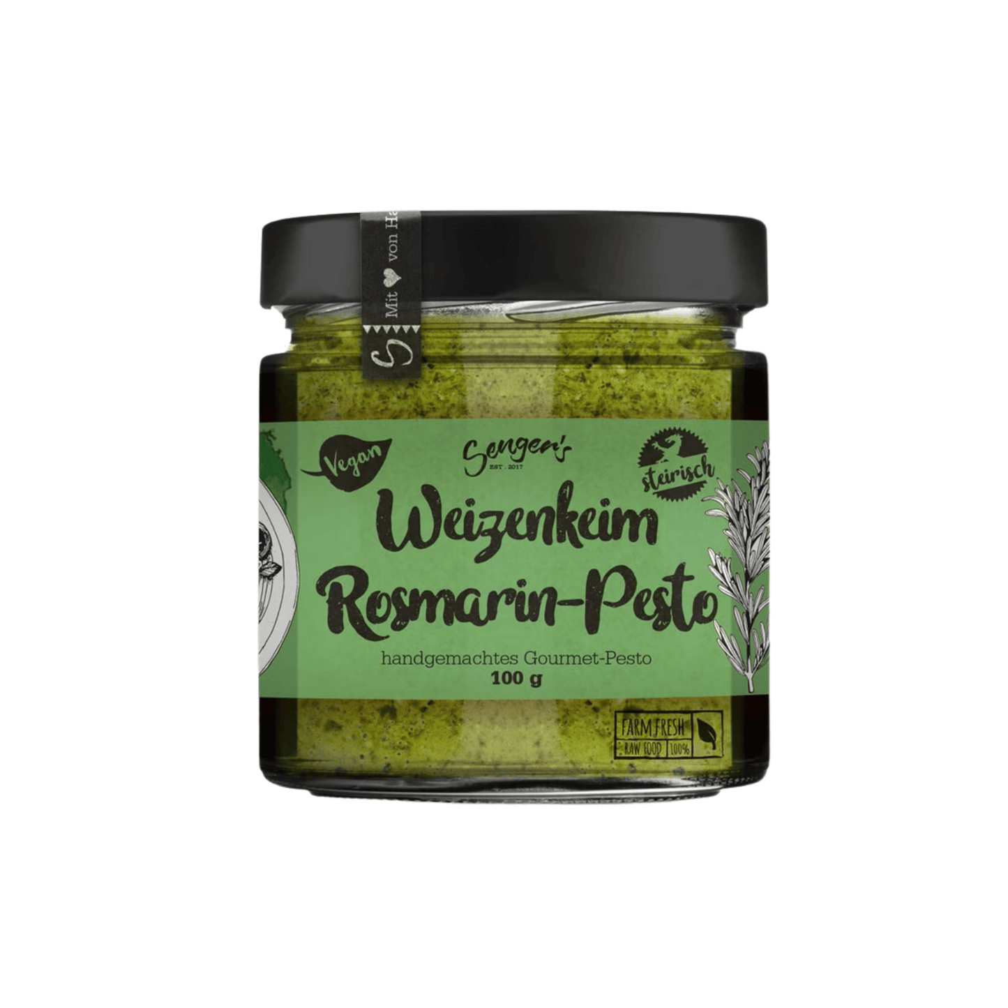 Veganes Weizenkeim Pesto Rosmarin