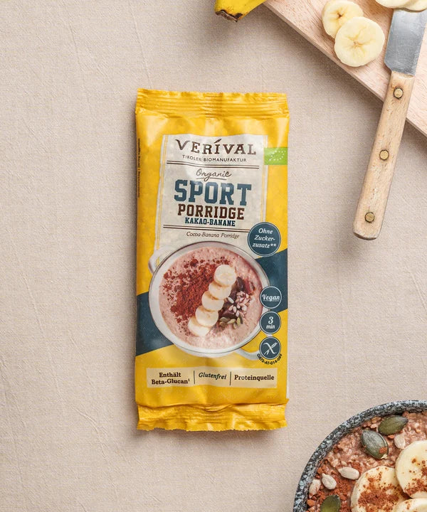 Verival Bio Protein Porridge Kakao-Banane, 45 g Portionsbeutel