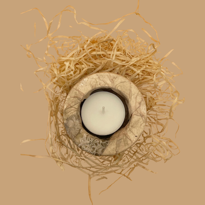 Teelichthalter aus Raysin Ornament