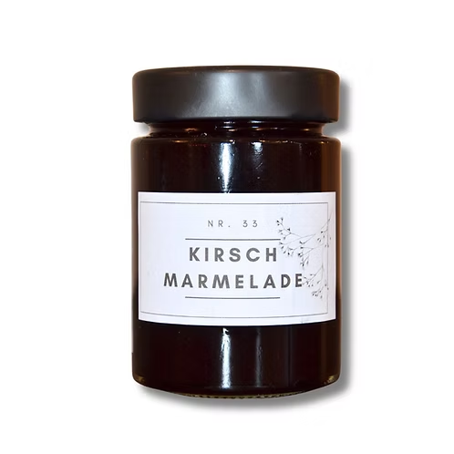Kirschmarmelade Nr. 33 der CT-Manufaktur Gamlitz, 200 g Glas