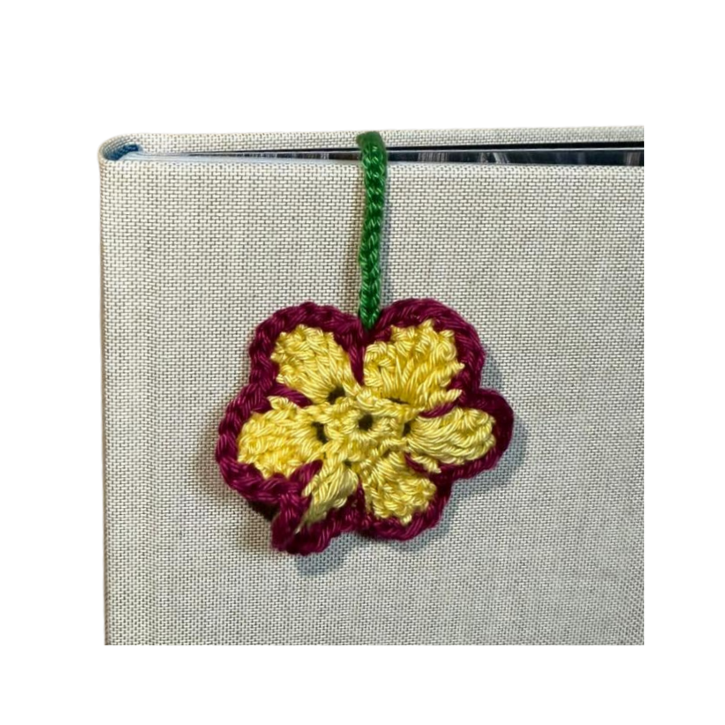 Lesezeichenblume Gelb/Bordeaux