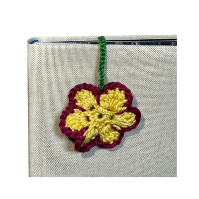 Lesezeichenblume Gelb/Bordeaux
