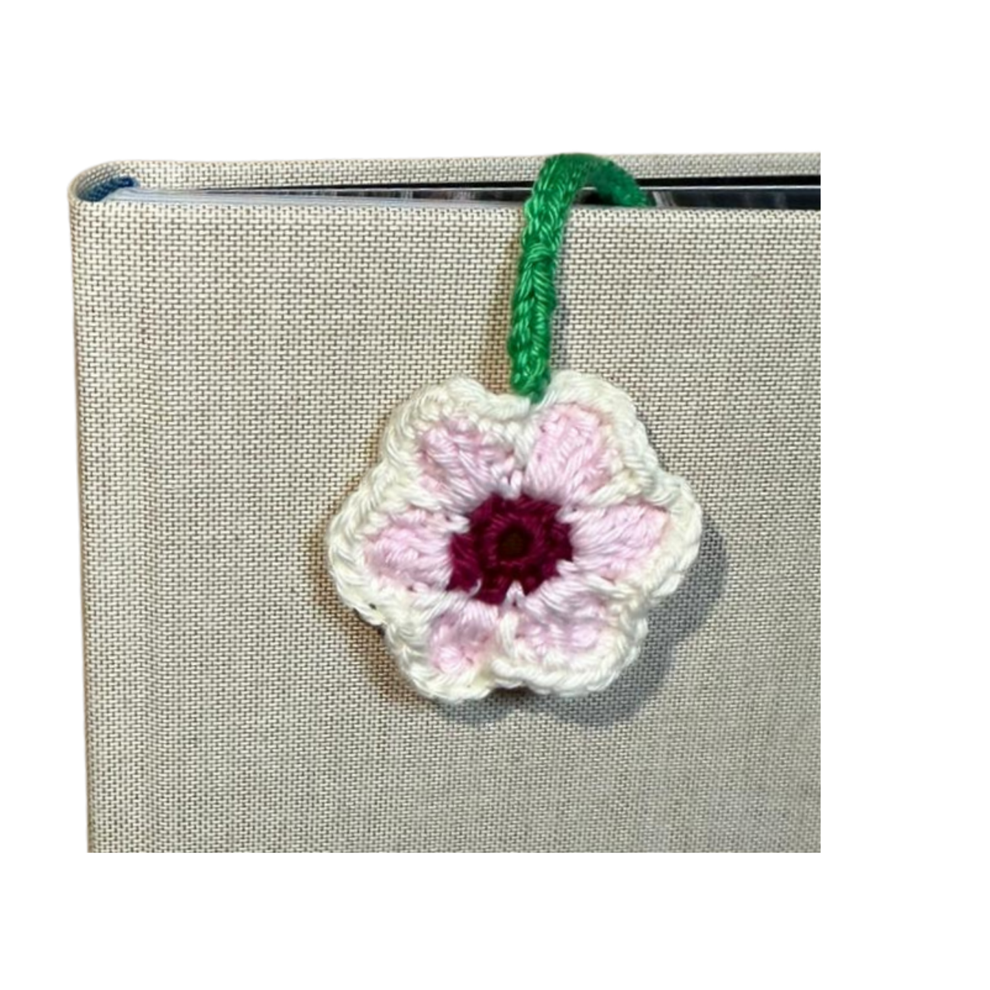 Lesezeichenblume Rosé/Weiß