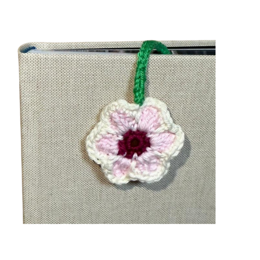 Lesezeichenblume Rosé/Weiß