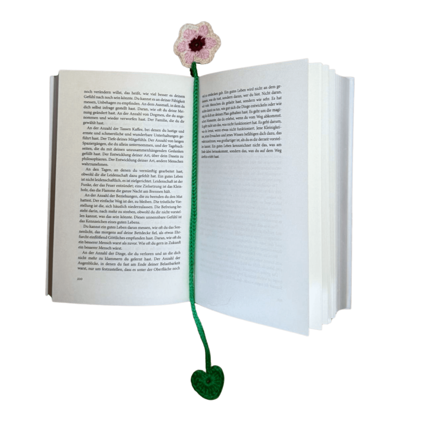 Lesezeichenblume Rosé/Weiß