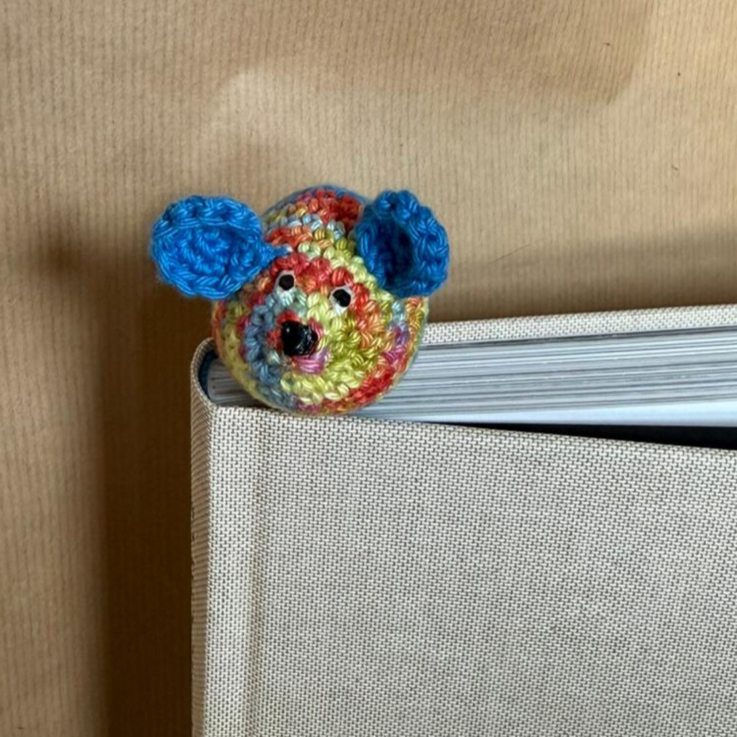 Lesezeichen Maus Bunt/Blau