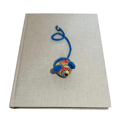 Lesezeichen Maus Bunt/Blau