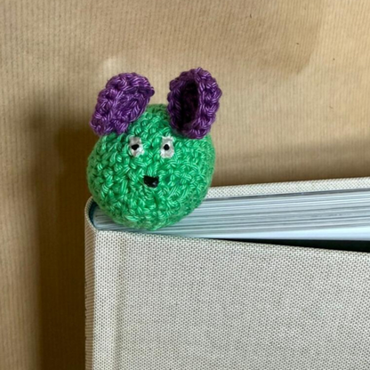 Lesezeichen Maus Grün/Violett