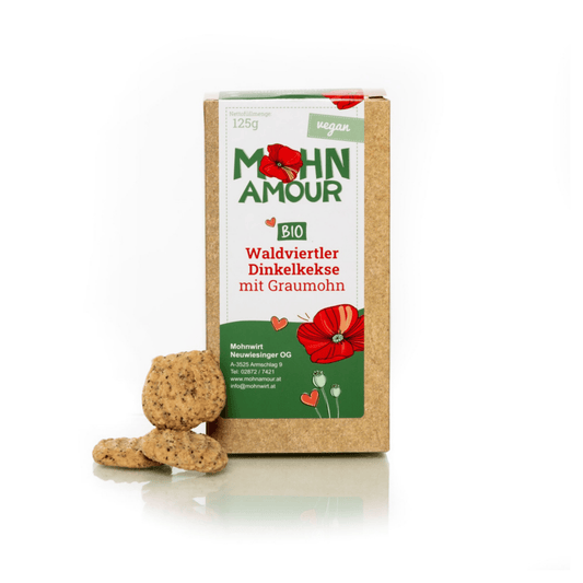 BIO Graumohnkekse mit Dinkel